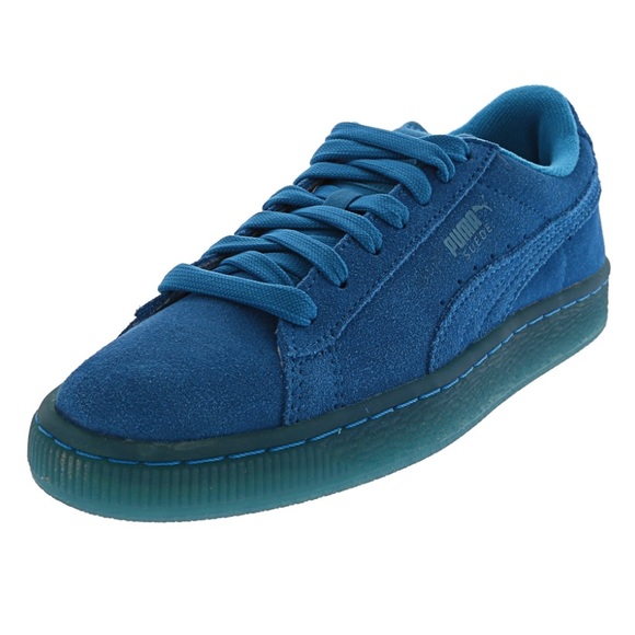 Puma Iced Fluro Suede Low Tops - Picture 3 of 7